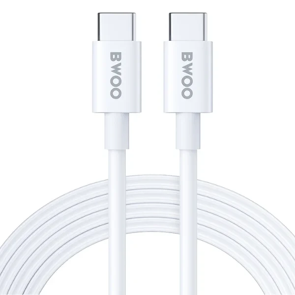 BWOO 65W USB TYPE-C to TYPE-C Data Transfer & Charging Cable - 1 Meter